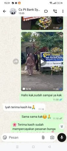 Testimonial Papan Bunga pasindangan