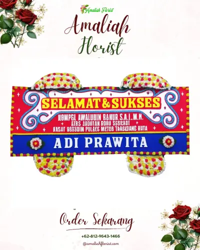 Karangan Bunga Ucapan Selamat pasindangan